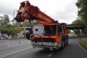 LKW blieb unter Bruecke haengen Koeln Ehrenfeld Innere Kanalstr Hornstr P008